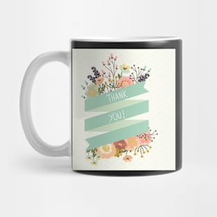 Floral banners for life events Mug